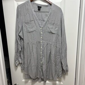 Torrid Emma Striped Challis Babydoll Tunic. Sz 2